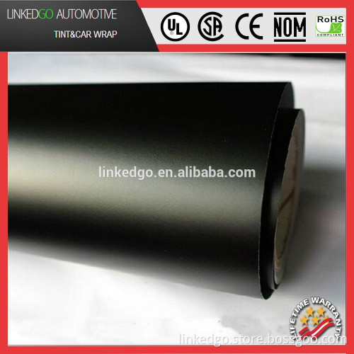 Most popular Decal sticker 1.52*30M Matte Black Vinyl film Car Wrap Film
